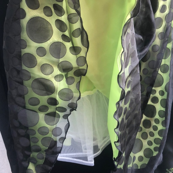 NWT Green w Black Polka Dots Dress - Picture 7 of 7